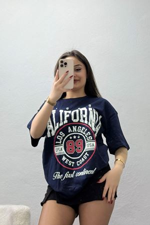 Kompakt Penye Unisex Tişört Lacikırmızı - 55064.1872.