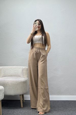 Soft Touch Dokuma Modal Pantolon Sütlükahve - 30810.1837.