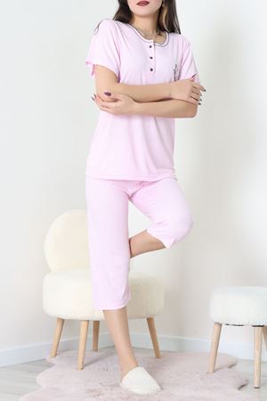 Viskon Fitilli Pijama Takımı Pudra - 52203.2123.