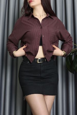 Neva Kumaş Gömlek Mürdüm - 2434.1602.