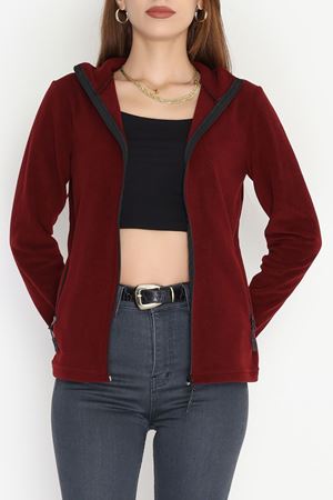 Unisex Polar Ceket Bordo - 51002.053.