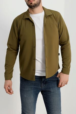 Zra Krep Erkek Gömlek Haki - 42188.1937.