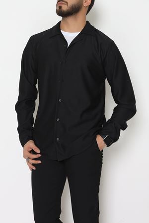Ottoman  Fitilli Erkek Gömlek Siyah - 31804.1937.