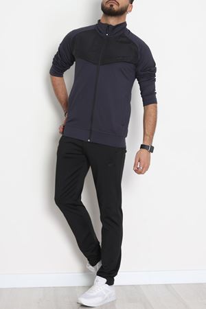 Önü Parçalı Dalgıç Erkek Eşofman Takımı Antrasit - 42536.1937.