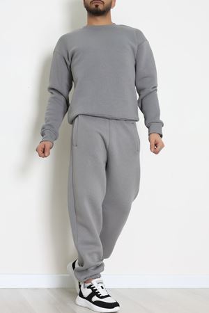 3 İplik Şardonlu Erkek Eşofman Takımı Antrasit - 42612.1878.