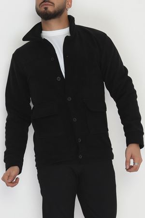 Tüylenmeyen Erkek Polar Gömlek Siyah - 42597.1937.