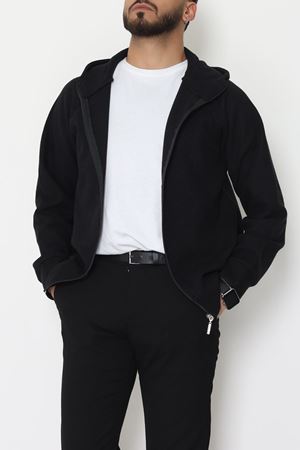 Selanik Kumaş Kapşonlu Erkek Sweat Siyah - 42799.1567.