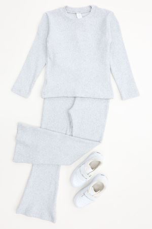 5-12 Yaş İnterlok Fitilli Takım Gri - 52185.1567.