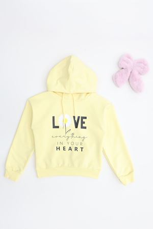 2 İp Şardonsuz Penye Sweat 5-8 Yaş Sarı - 6264271.1576.