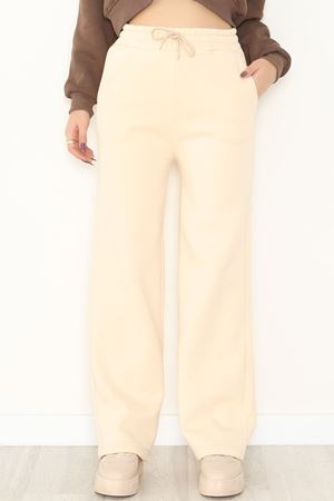 Palazzo 3 İplik Eşofman Altı Bej2 - 6000.1247.