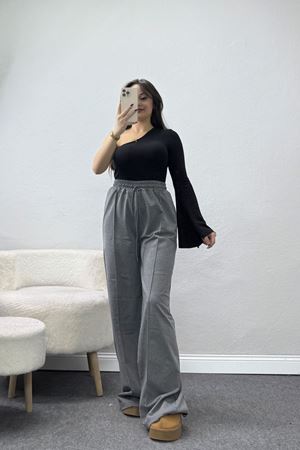 2 İplik Çımalı Eşofman Altı Füme - 52026.1857.