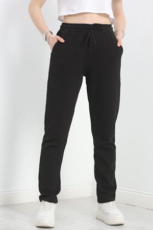 Double Face Kumaş Eşofman Altı Siyah - 40554.1431.