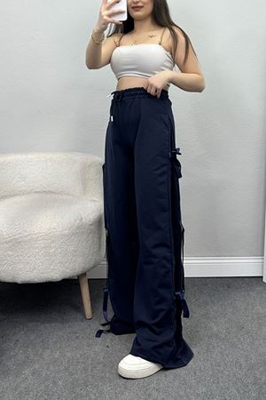 Kurdele Detaylı Eşofman Altı Lacivert - 50134.1857.