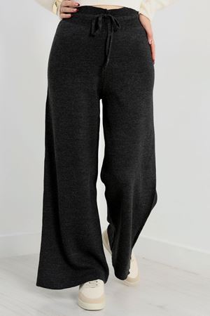 Bağcıklı Triko Pantolon Antrasit - 2251.1765.
