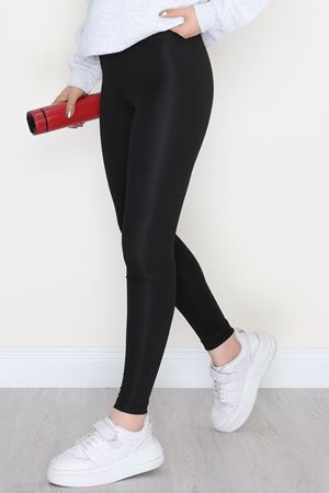 Bel Baskılı Dalgıç Tayt Siyah - 50903.1098.