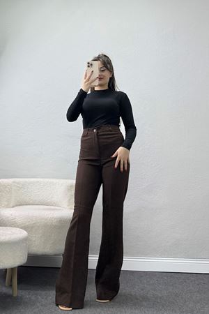 Poliviskon İspanyol Pantolon Acıkahve - 51023.1779.