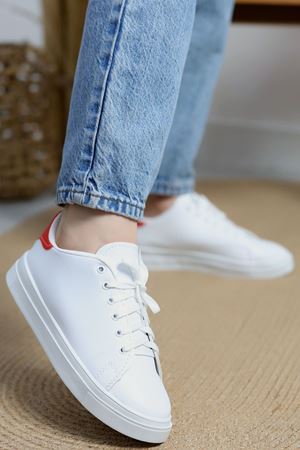 Kalın Tbn Günlük Ayakkabı Beyazkırmızı - 8585.264.