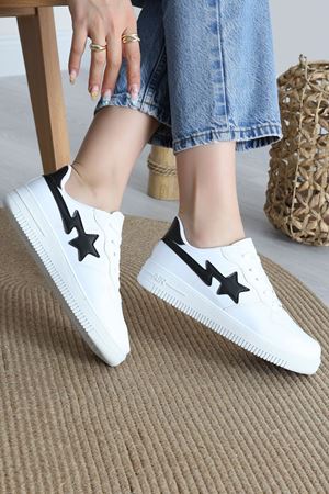 Günlük Ayakkabı Beyazsiyah - 12149.264.