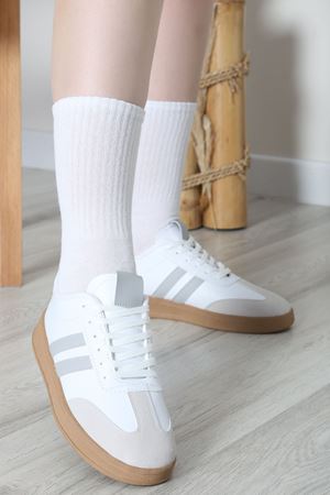 Spor Günlük Ayakkabı Beyazgri - 31680.264.