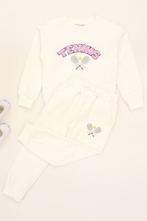 6-9 Yaş Şardonlu Yumoş Kumaş Takım Ekru - 6264361.1576.