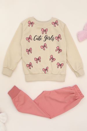 3-8 Yaş 2 İplik İkili Takım Pembe - 50927.1776.