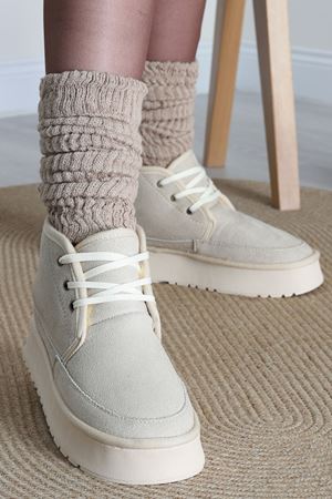 Yüksek Tabanlı Bağcıklı Bot Bej - 31440.1932.