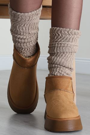 Yüksek Taban İçi Kürklü Bot Taba - 31467.264.