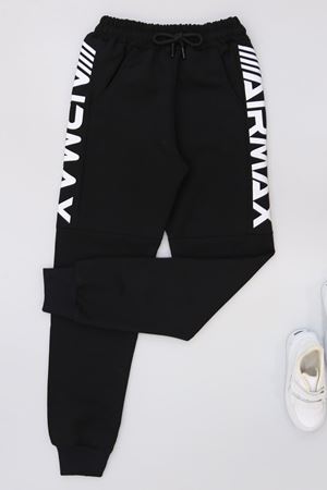 8-16 Yaş 2 İplik Likralı Eşofman Altı Siyah - 52088.2066.