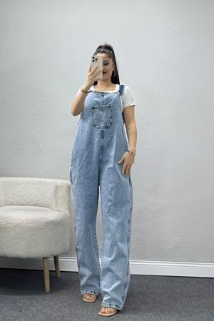 Oversize Kot Salopet Mavi - 31872.2088.