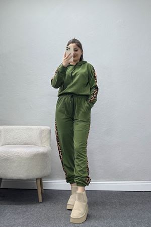 Leopar Garnili Eşofman Takım Haki - 20112.1857.