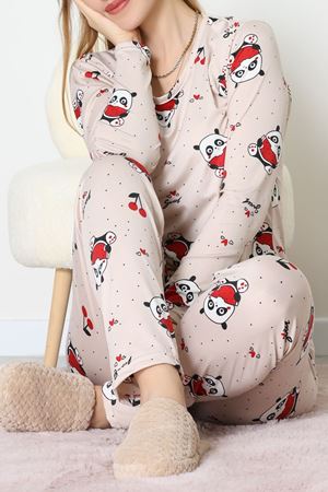 Milan Pijama Takımı Bej - 55010.1567.