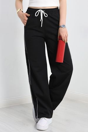 Biyeli Eşofman Altı Siyah - 50662.1005.