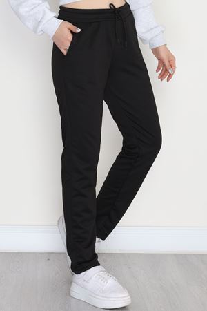 A Kalite 2 İplik Düz Paça Eşofman Altı Siyah - 40509.1431.