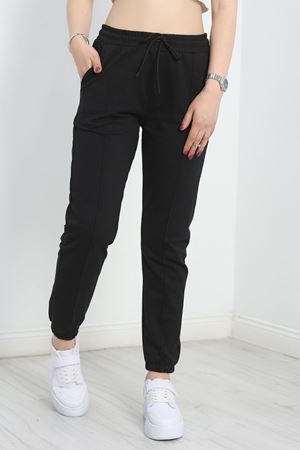 Paça Lastikli Çımalı Eşofman Altı Siyah - 40760.1431.