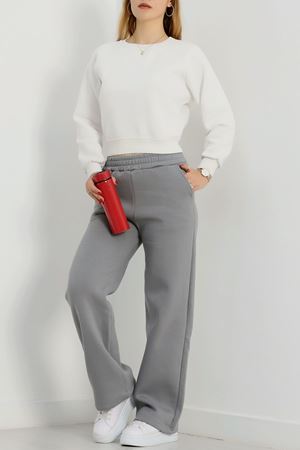 Üç İplik Palazzo Eşofman Altı Antrasit - 20970.1878.