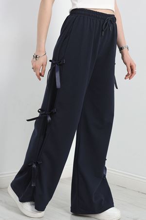 Kurdele Detaylı Eşofman Altı Lacivert1 - 50134.1857.