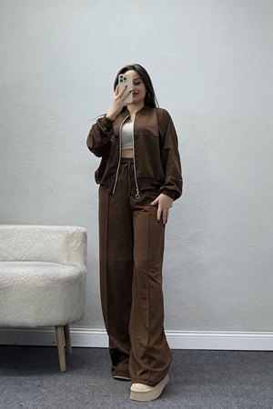 2 İplik Eşofman Takımı Acıkahve - 55022.1857.