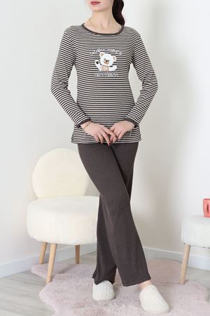 Kaşkorse Pijama Takımı Kahve - 52141.1567.
