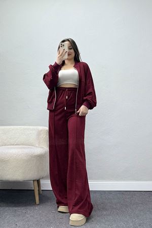2 İplik Eşofman Takımı Bordo - 55022.1857.