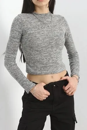 Kadın Dik Yaka Yumoş Body Grimelanj