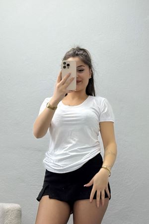 Viskon V Yaka Kısa Kollu Body Beyaz - 5000.2127.