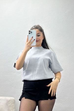 Kısa Kollu Triko Açıkgri - 2308.1765.