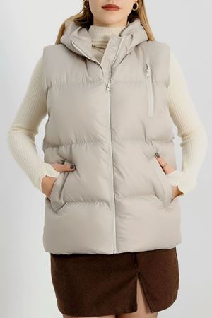 Kapşonlu Şişme Yelek Taş - 19190.1839.