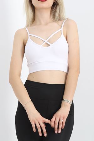 Askılı Spor Bustiyer Beyaz - 9022.125.