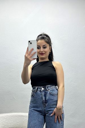 Çıtçıtlı Atlet Siyah - 19800.200.