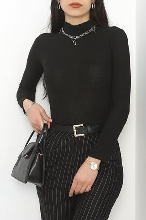 Yarım Balıkçı Yumoş Body Siyah - 50219.1723.