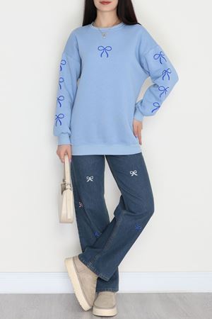 3 İplik Bisiklet Yaka Sweat Bebemavisaks - 42246.1878.