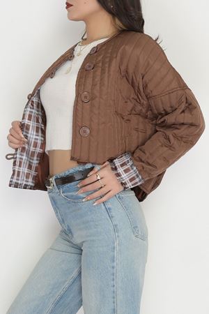 Astarlı Kapitone Ceket Kahve - 31635.439.