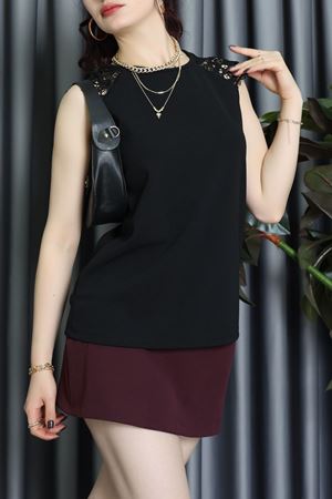 Bisiklet Yaka Omuz Dantel Detay İthal Krep Bluz Siyah - 61642.1256.