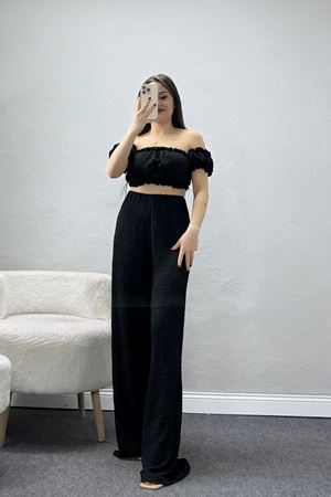 Bubble Crop İkili Takım Siyah - 32240.1857.